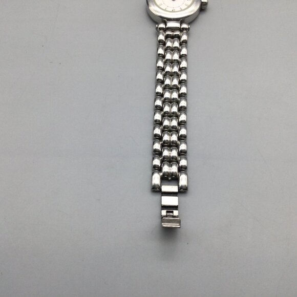 Coach Watch Women 22mm Silver Tone Swiss Made New Battery 6.5" - Picture 11 of 15